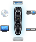 Logitech Harmony 650 Remote - Universal-Fernbedienung für biszu 5 Geräte mit Farbdisplay-a