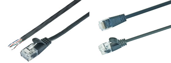 Wirewin Slimpatchkabel - Ungeschirmtes Twisted-Pair-Kabel(UTP) mit Klinkenschutz-b