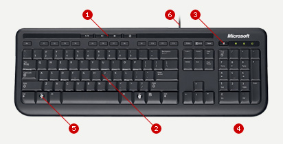 Microsoft Tastatur 600 - Tastatur, Schweizerdeutsch-a