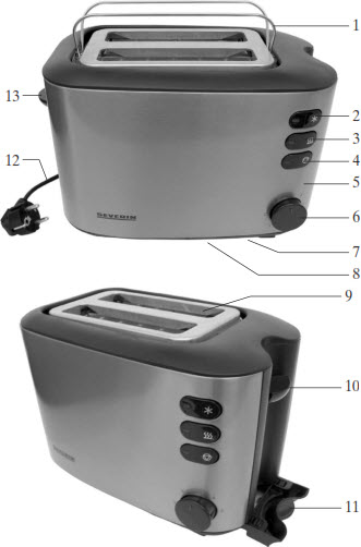 Severin AT 2514 - Automatik-Toaster-a