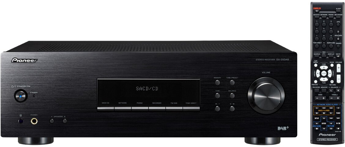 Pioneer SX-20DAB-K Stereo Receiver - black