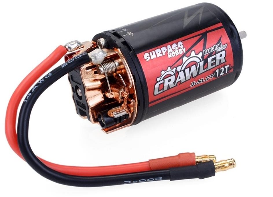 Brushed Motor Surpass Crawler 550 10T 5-Slot, 18500 RPM